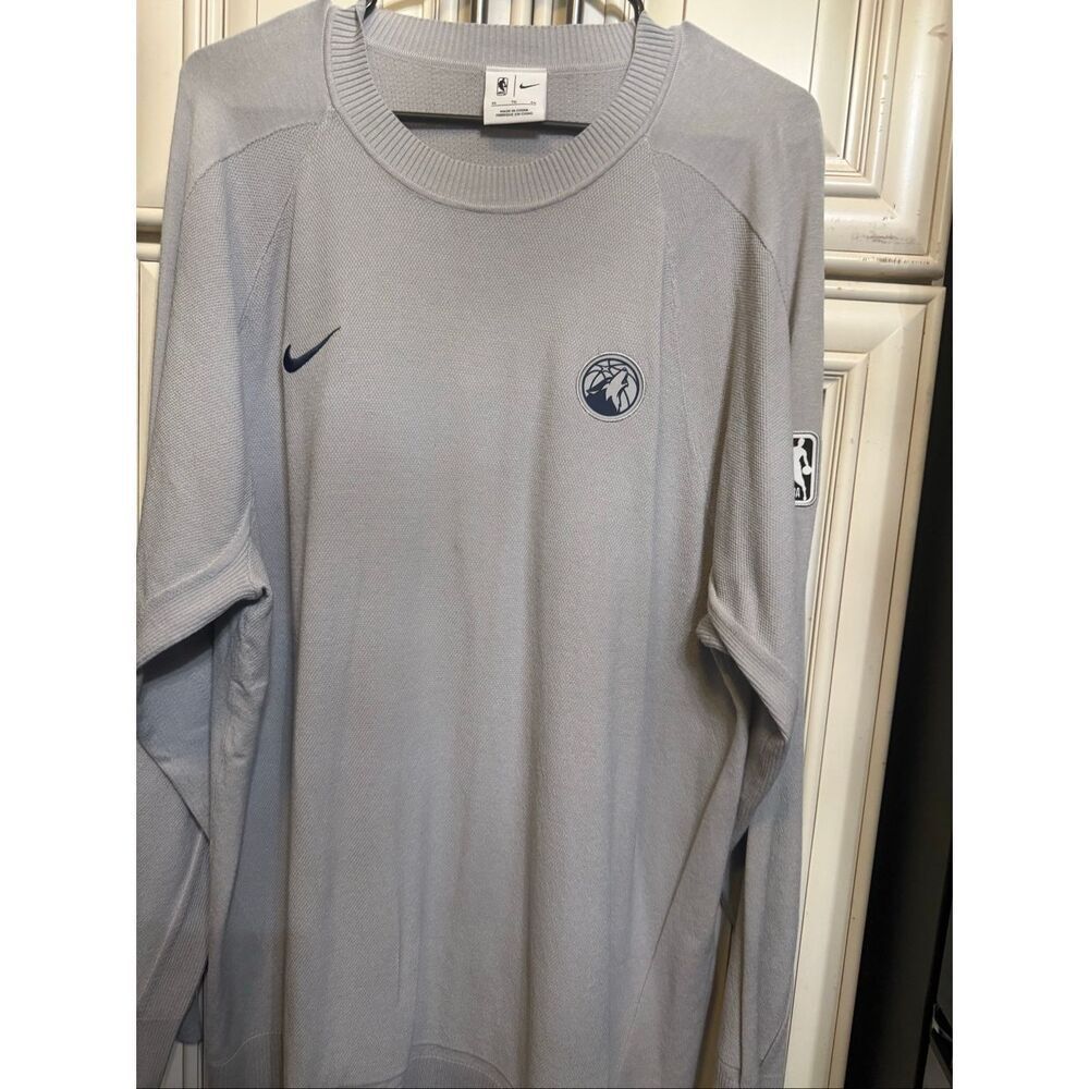 Nike Men's Minnesota Timberwolves NBA Team Issued Pullover Heather Gray XL NWT